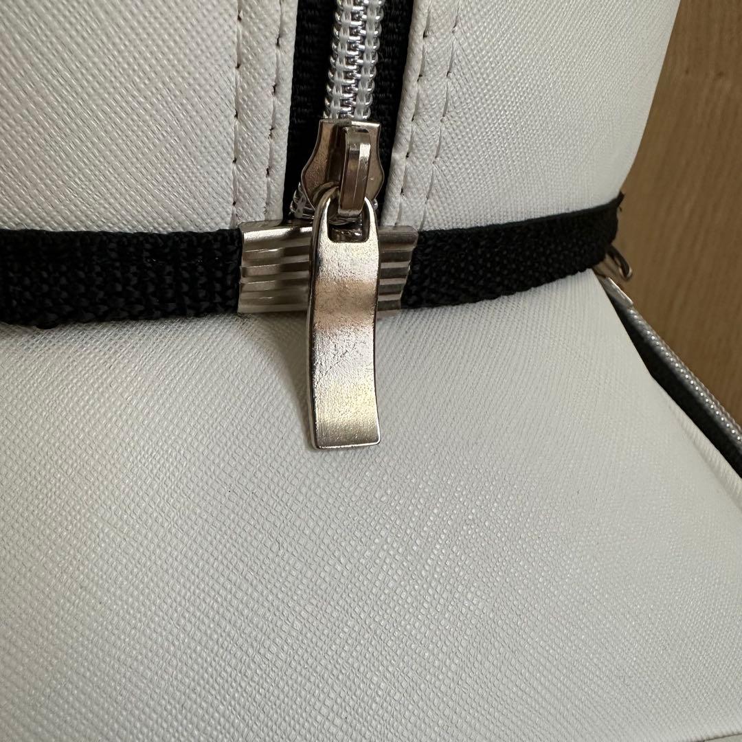 美品 千葉カントリークラブ キャディバッグ 8.5型 ホワイト