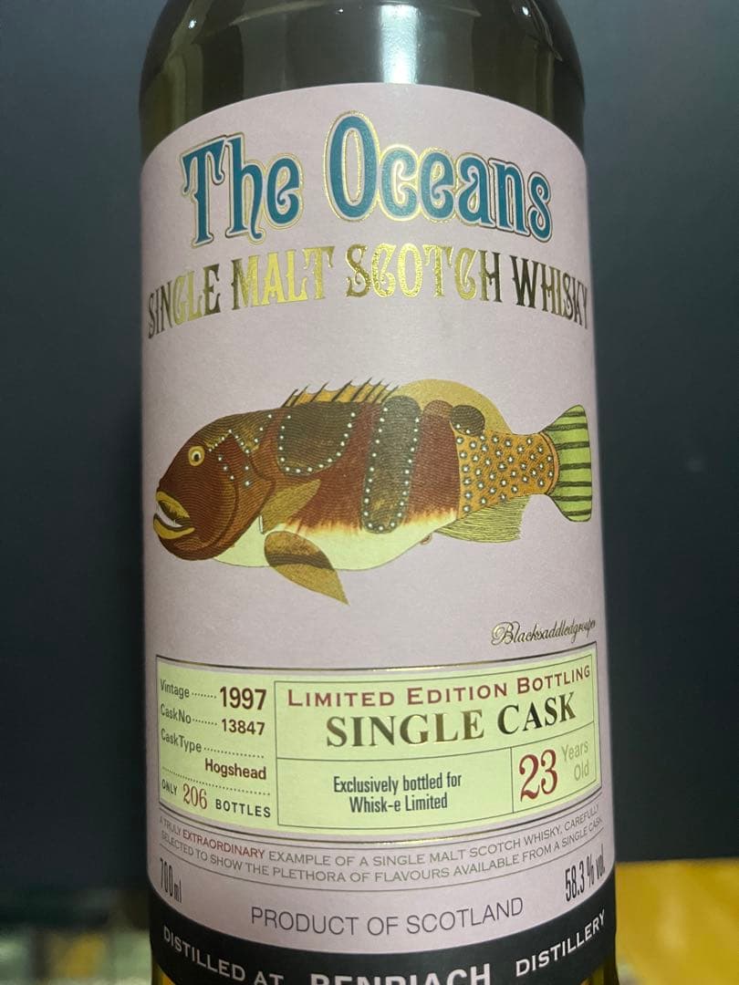 ベンリアック23年1997　オーシャンズ　ウィスク・イー　58.3％ 700ml