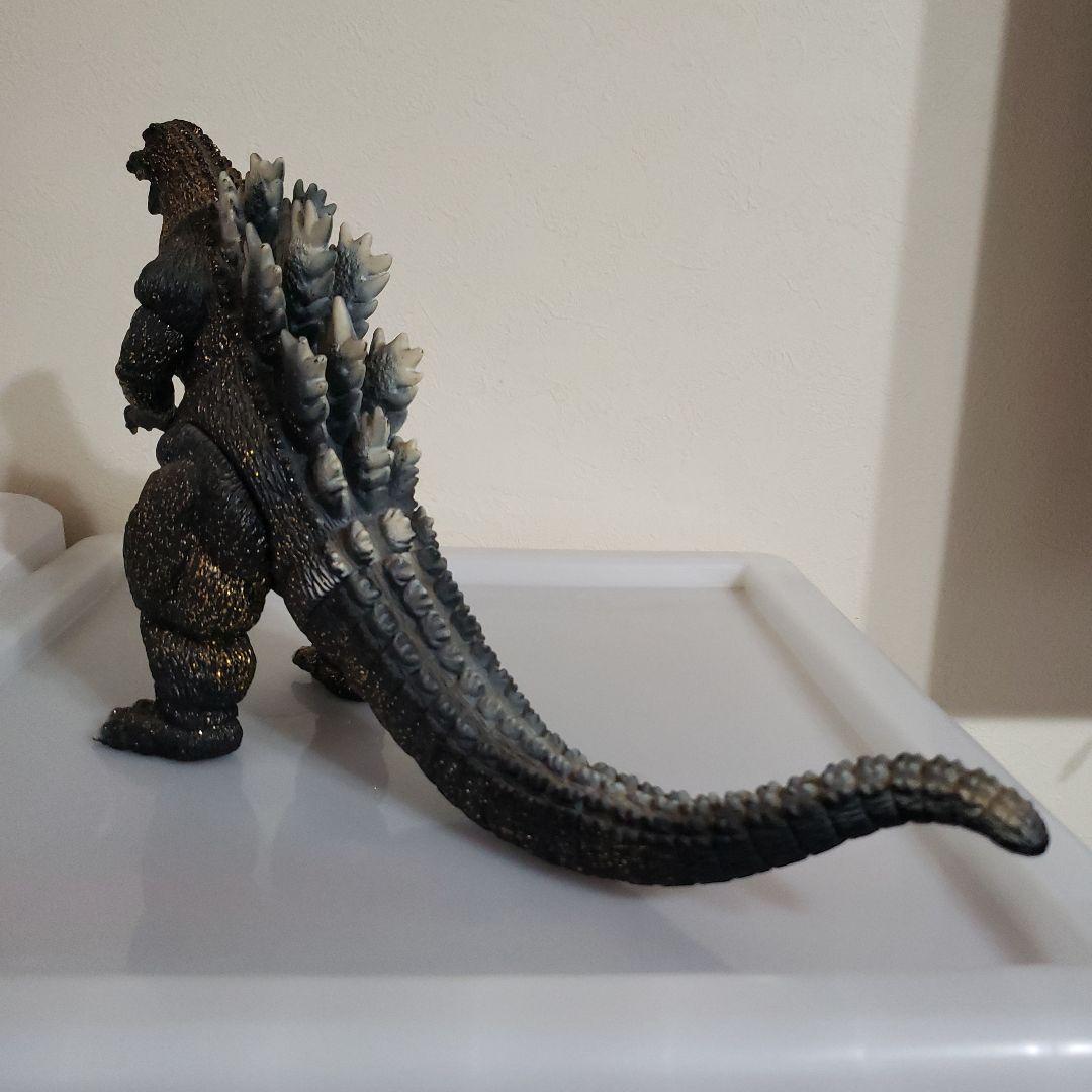 バンダイ　ソフビ　世紀末覇王ゴジラ 黒と金のラメ 約30cm