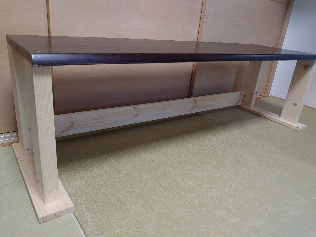 【其の26】中古テーブルを加工したパチスロ実機を置く台（２台用シンプルスタンド）