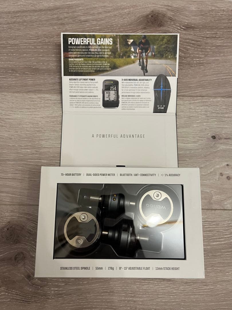 【ジャンク】Wahoo POWRLINK ZERO デュアルサイドパワーペダル