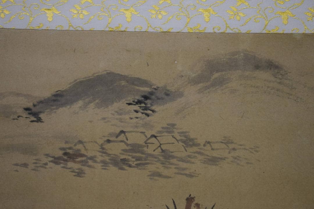 模写/伝/渡辺華山/雉子図/布袋屋掛軸HH-870