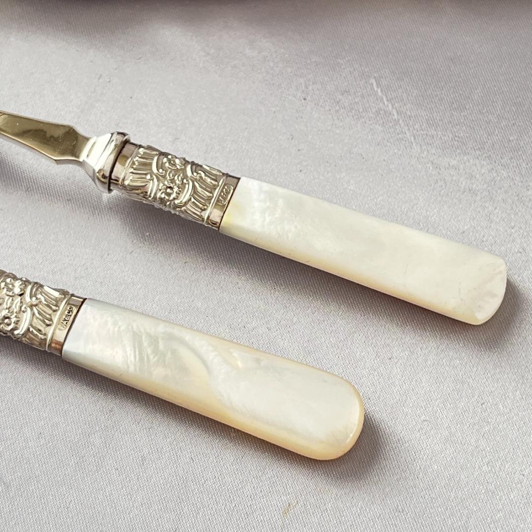 【白蝶貝】プレザーブスプーン / バターナイフ マザーオブパール