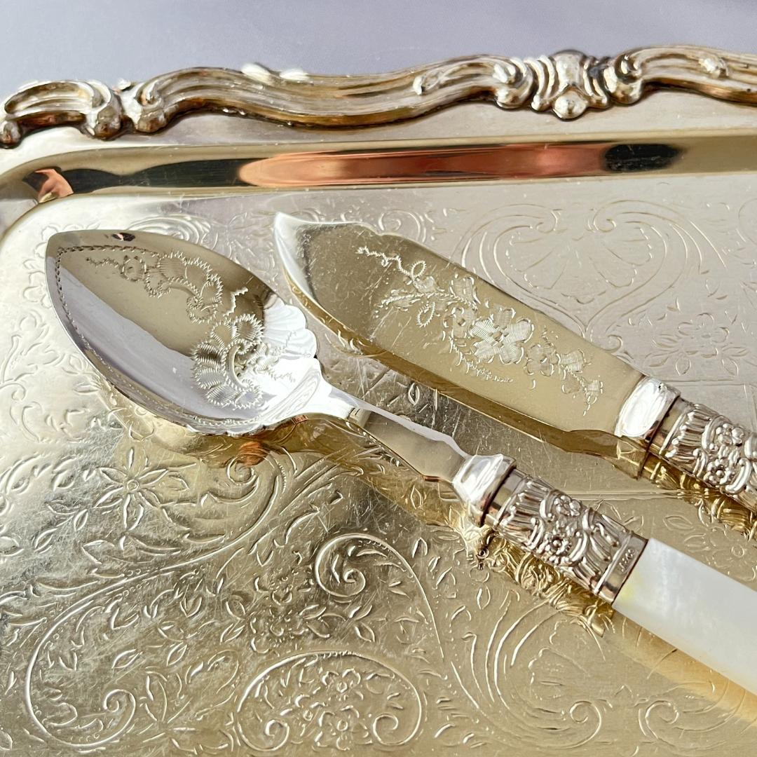 【白蝶貝】プレザーブスプーン / バターナイフ マザーオブパール