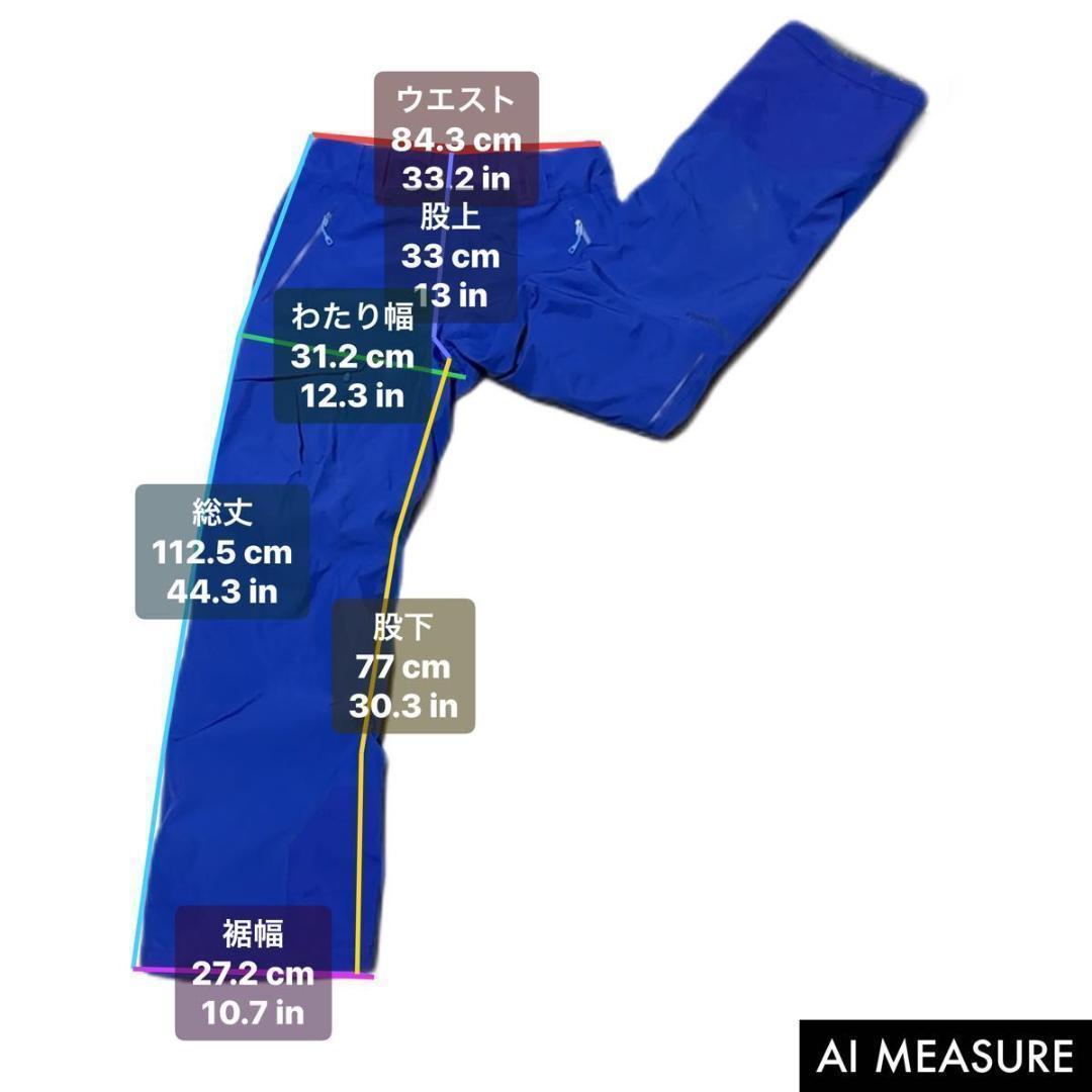 Patagonia パウダーボウルパンツ GORE-TEX M RECCO 青