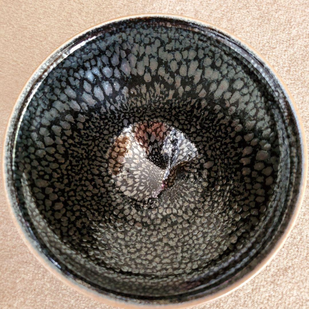 滴天目茶碗　和泉和法　 油滴天目茶碗　木箱入り 直径13センチくらい