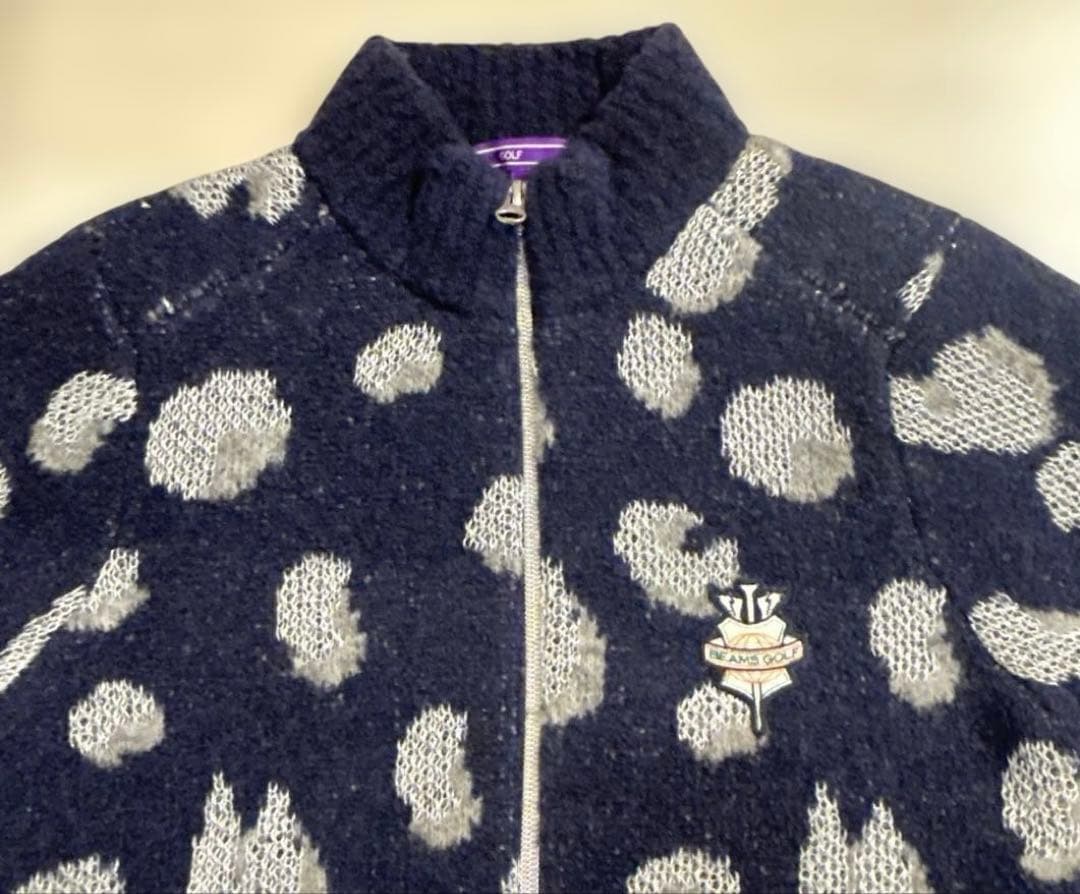 ビームスゴルフ　パープルレーベル　ニットブルゾン　ニットスカート　セット　M