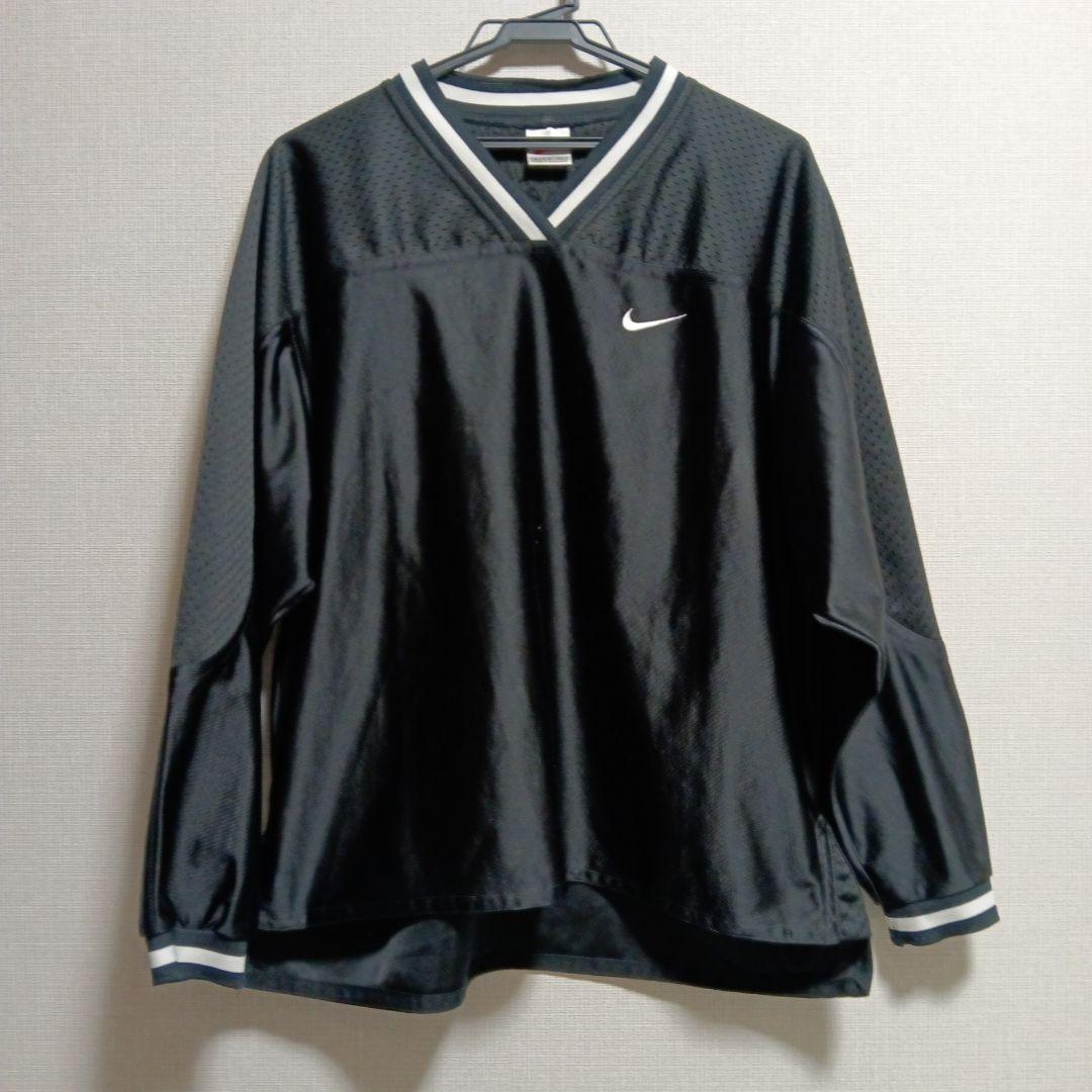 Nike メッシュ Vネックシャツ ブラック