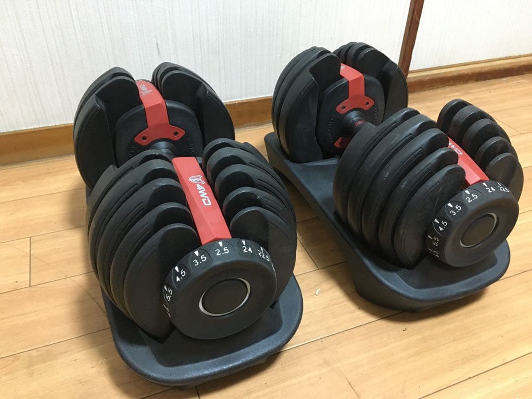 ② 4WD 可変式ダンベル 2.5kg-24kg 1個