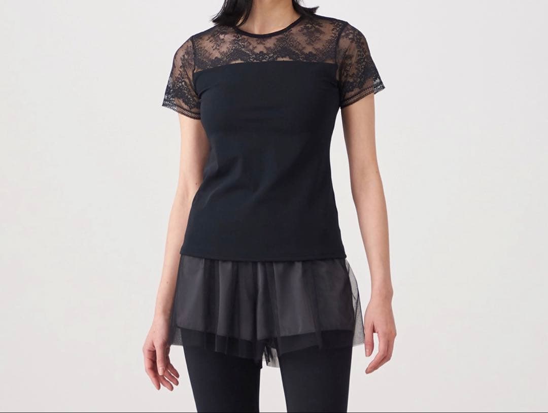 新品　チャコット　レースコンビトップ　M