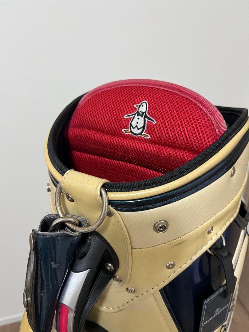 マンシングウェア　ゴルフバッグ　キャディバッグ　メンズ　レディース　ベージュ