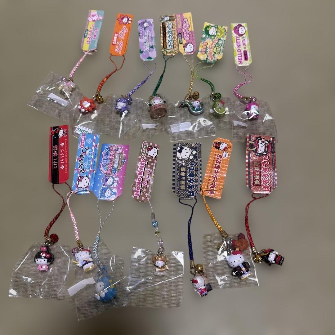 ご当地キティ 根付　14個セット【バラ売り不可】　キティちゃん　ハローキティ