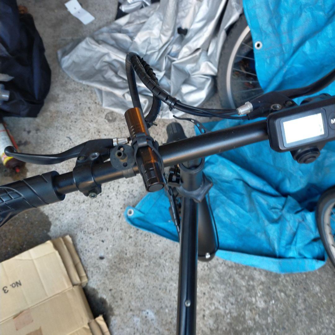 折りたたみ電動自転車 黒