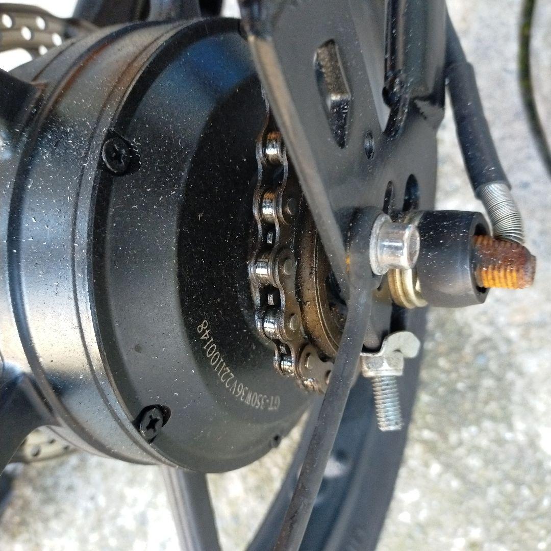 折りたたみ電動自転車 黒