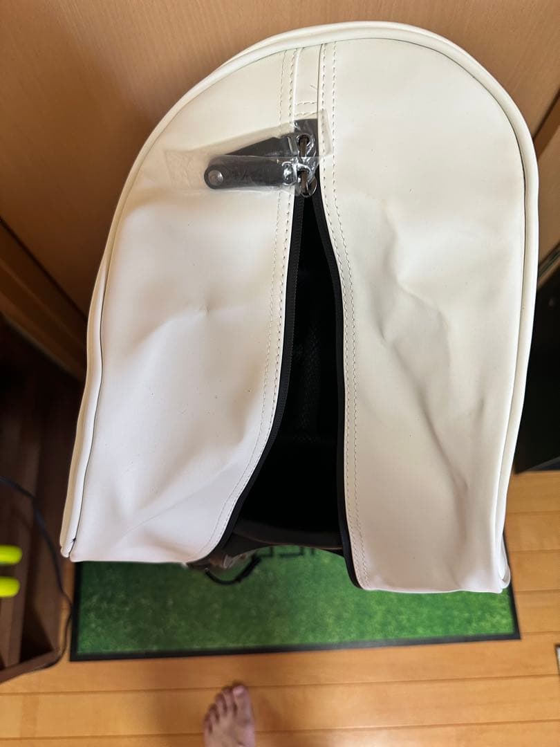 Vessel ホワイト/ブラック キャディバッグ