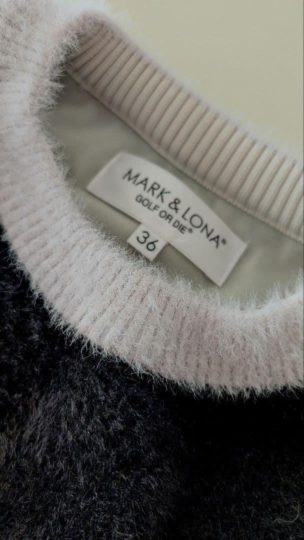 パール装飾 セーター MARK AND LONA