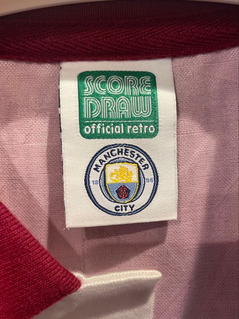 oasis ユニフォーム　マンチェスターシティ　復刻サッカー　Lサイズ　サッカー