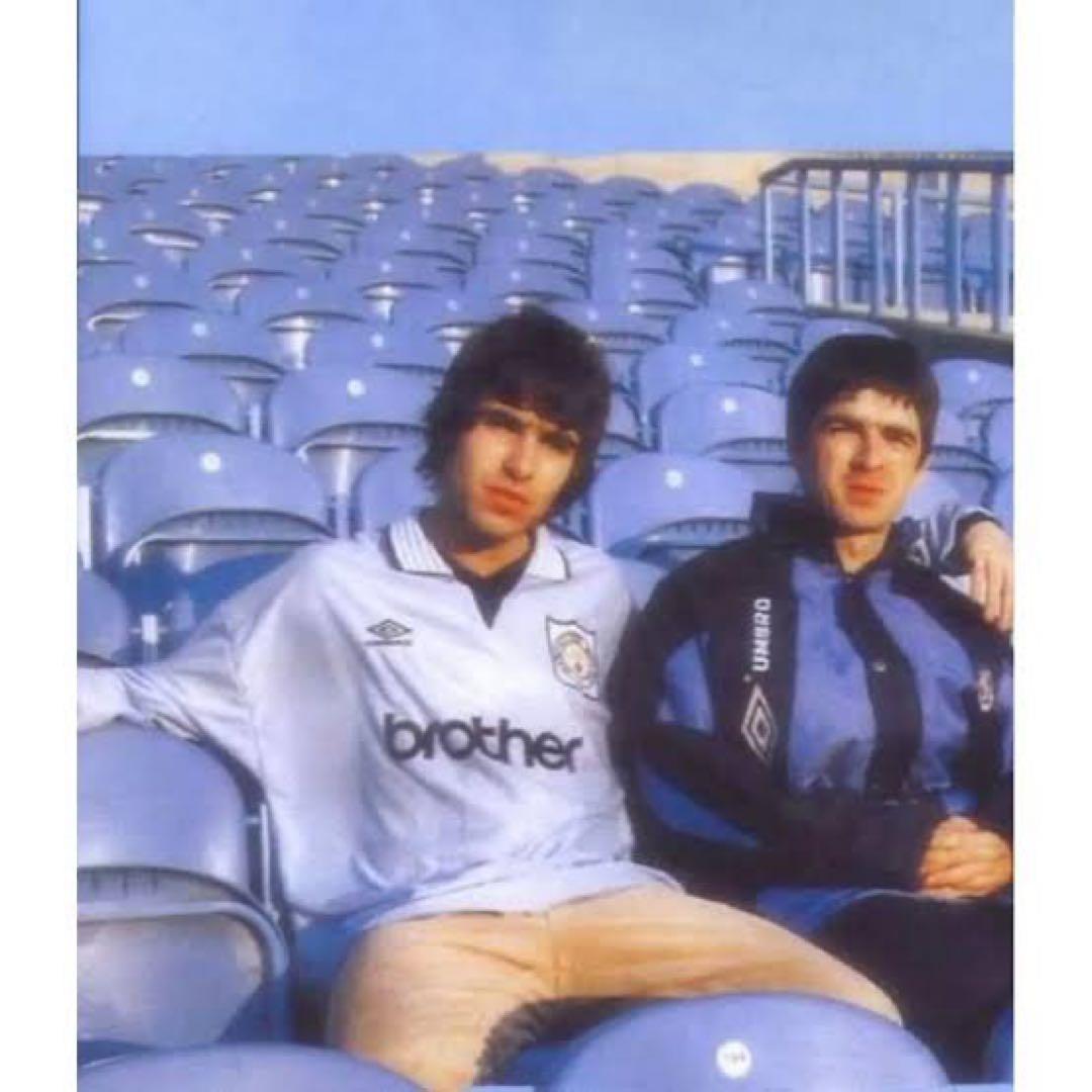 oasis ユニフォーム　マンチェスターシティ　復刻サッカー　Lサイズ　サッカー