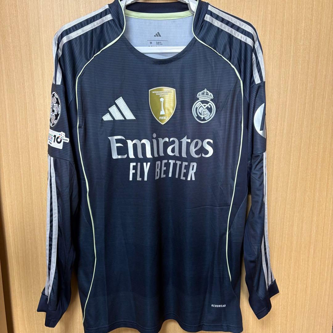 レアルマドリード 25-26 アウェイ 長袖 ユニフォーム No.10 エンバペ