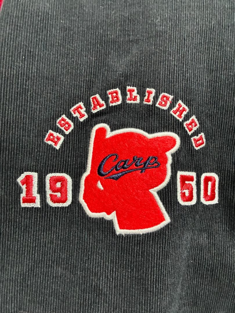 限定 完売 広島東洋カープ コーデュロイ スタジャン 紺色 Sサイズ CARP