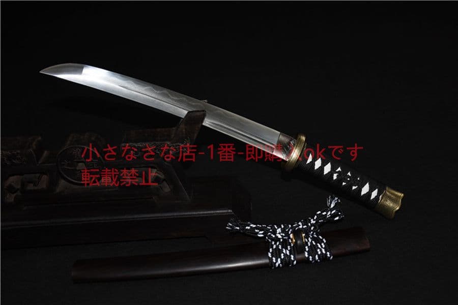 武具　刀装具　日本刀　模造刀　 肋差   短刀 黒檀