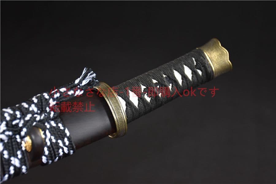 武具　刀装具　日本刀　模造刀　 肋差   短刀 黒檀