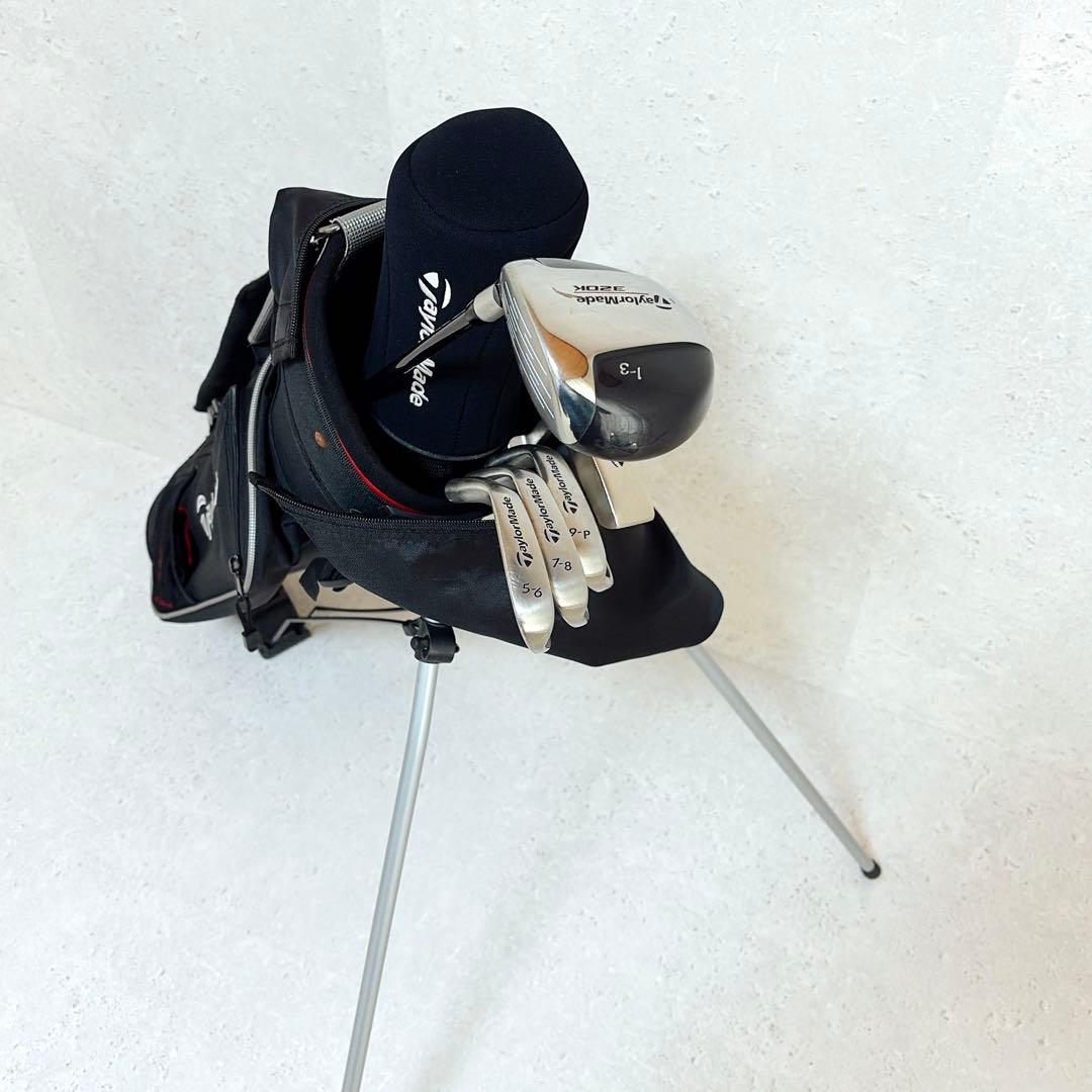 美品 テーラーメイド 320K ゴルフセット キッズ 5本 スタンド式バッグ付