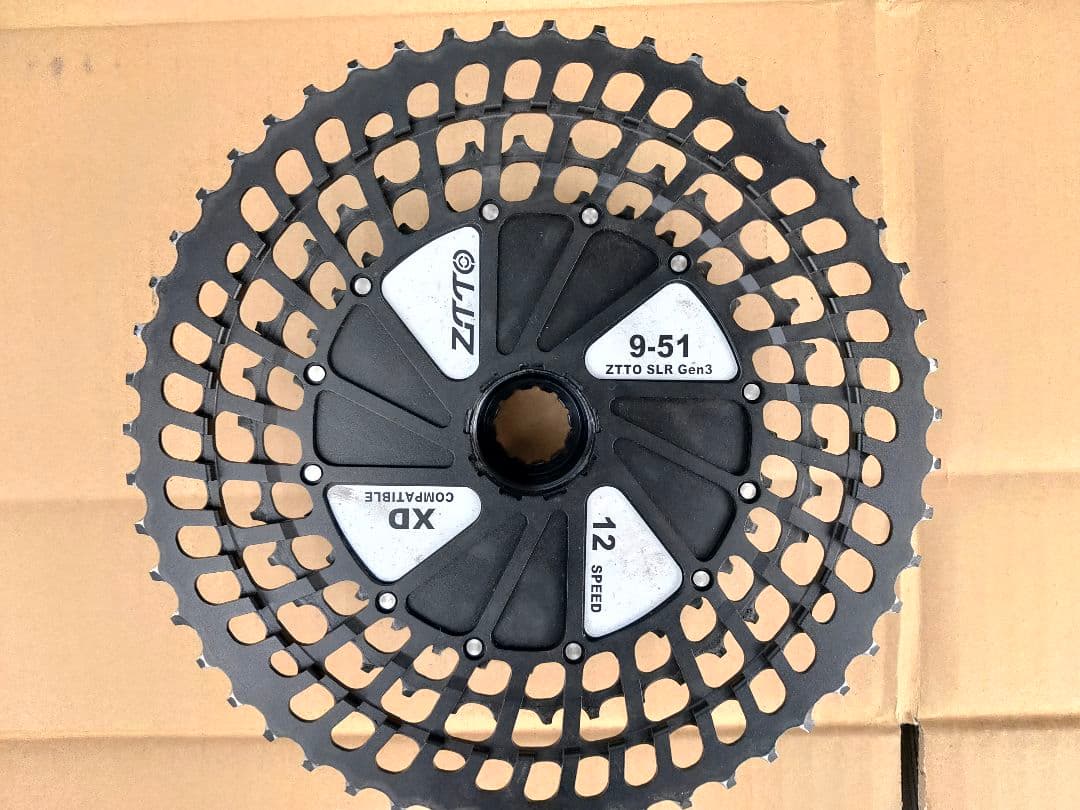 超軽量 MTB 12s スプロケット(9-51T, XD, 291g)