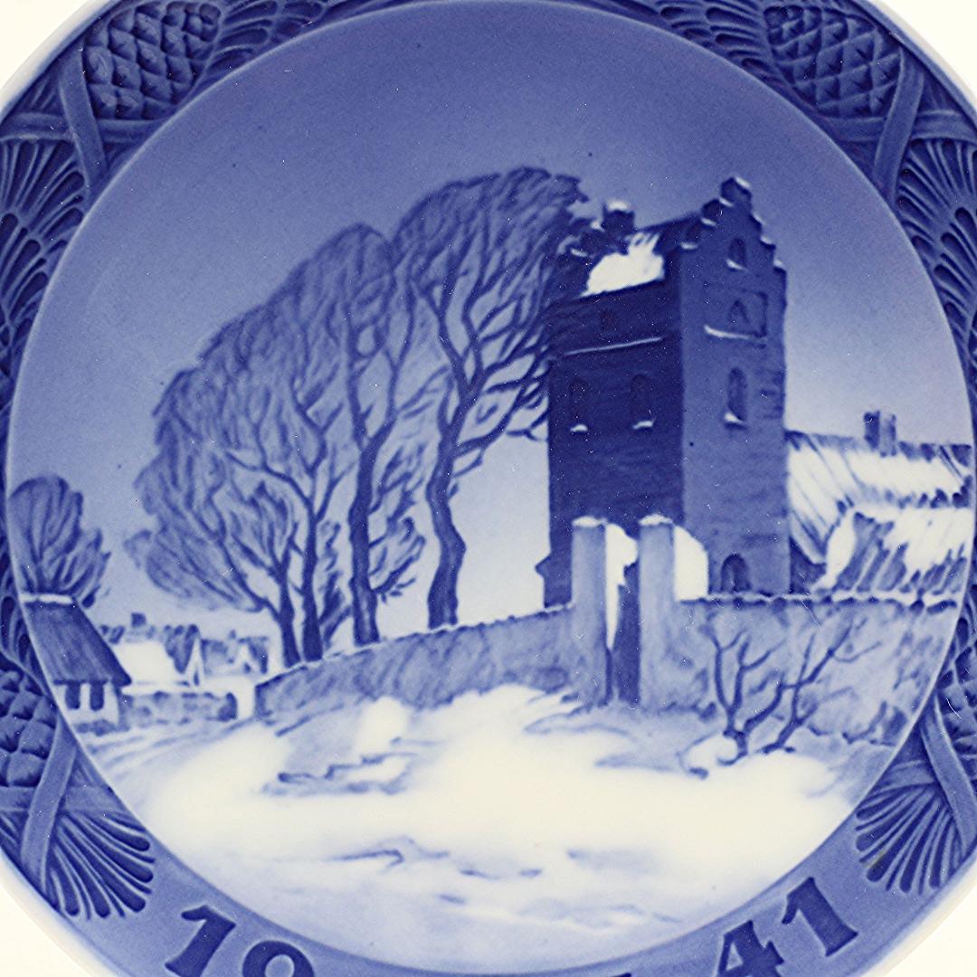 1941年 「デンマークの村の教会」 イヤープレート ロイヤルコペンハーゲン