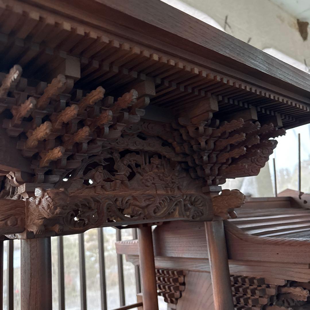 全国配送okです！だんじり自車　欅製　家宝級代物　画像更新！4分の１サイズ