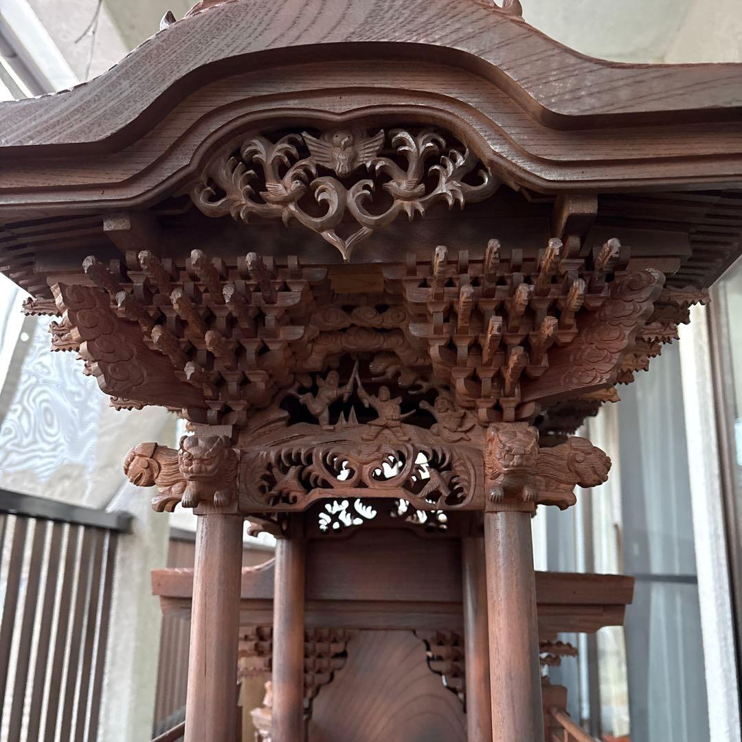 全国配送okです！だんじり自車　欅製　家宝級代物　画像更新！4分の１サイズ