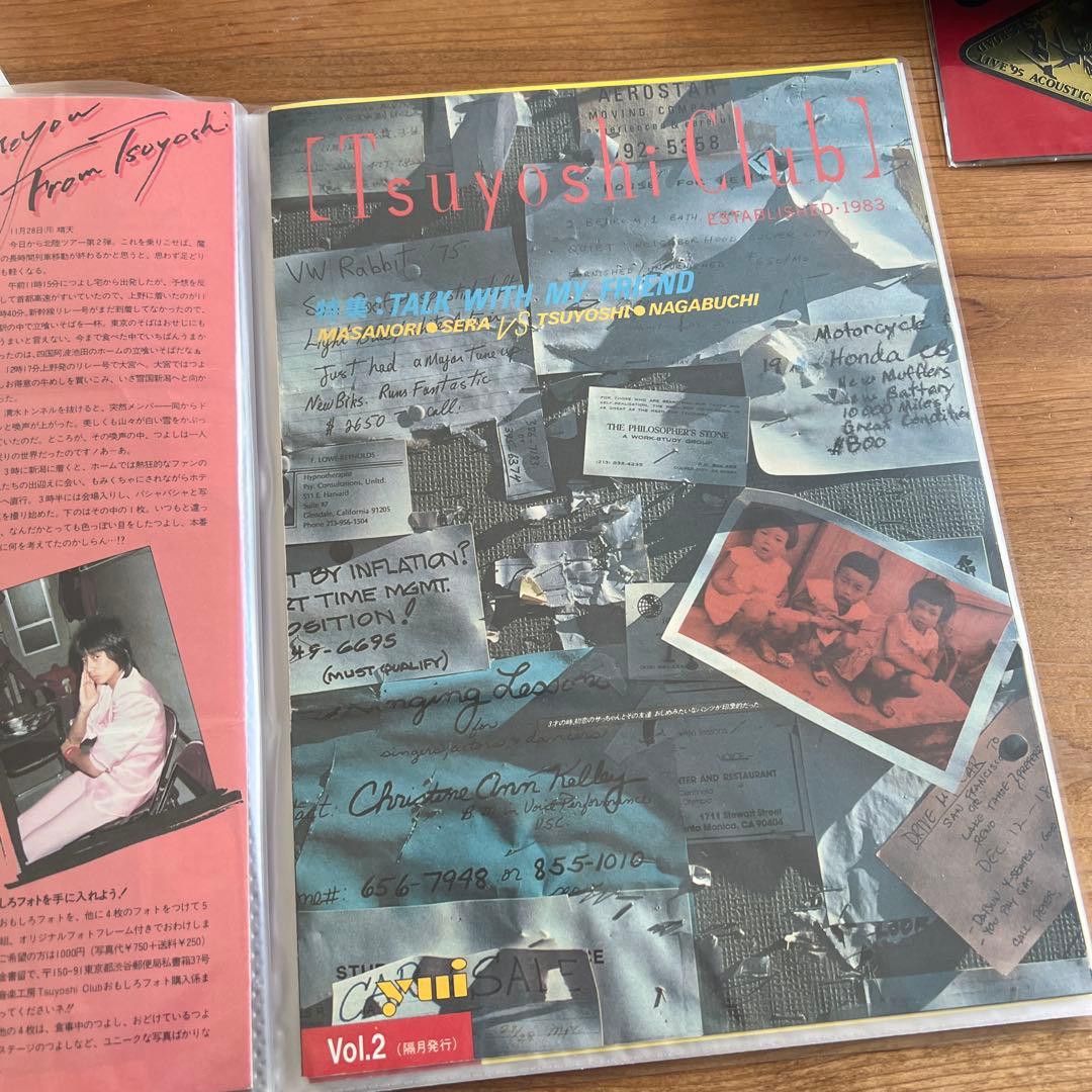 長渕剛ファンクラブ会報　創刊号2.3.4.5.6.9