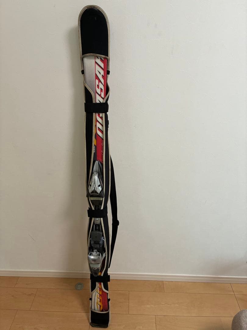OGASAKA スキー板 『覇』Keos 160cm 赤黒 + 紫スキー用ポール