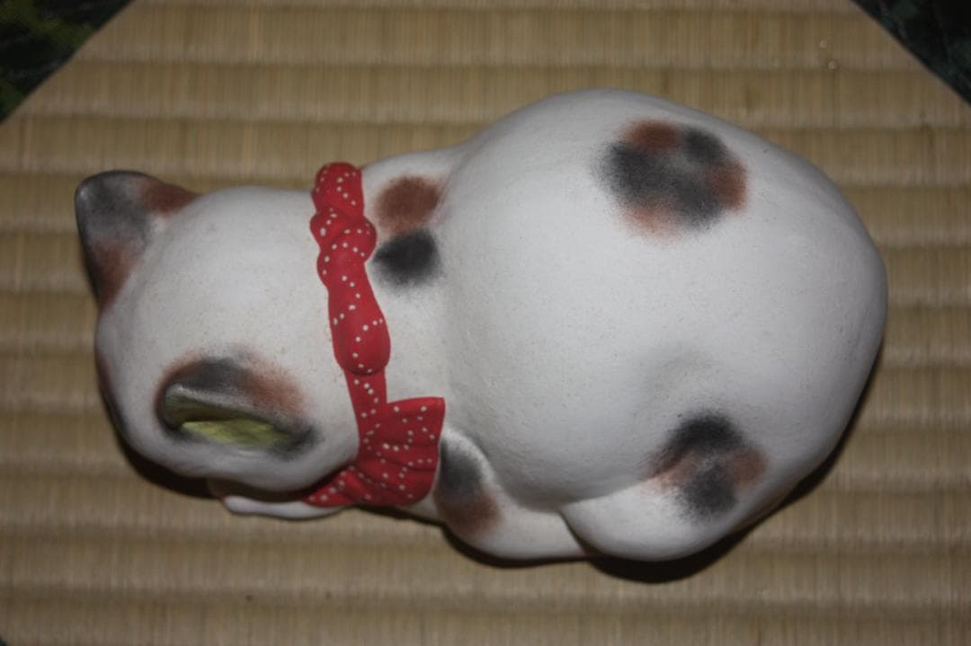 伏見人形　眠り猫　大西重太郎　丹嘉　土人形　郷土玩具　(10/21迄出品)