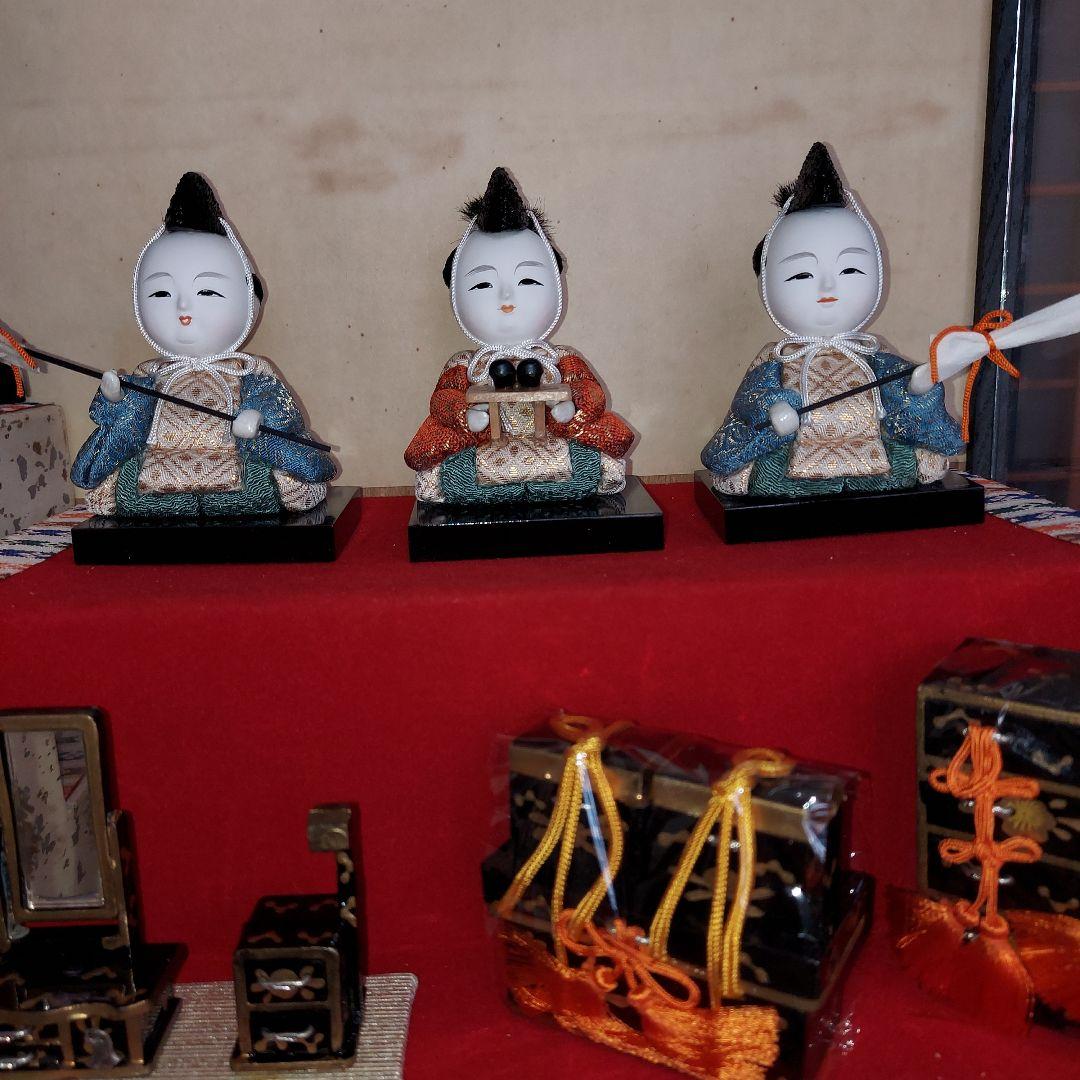 木目込雛人形15人三段飾り（徳川美術館蔵本サービス）