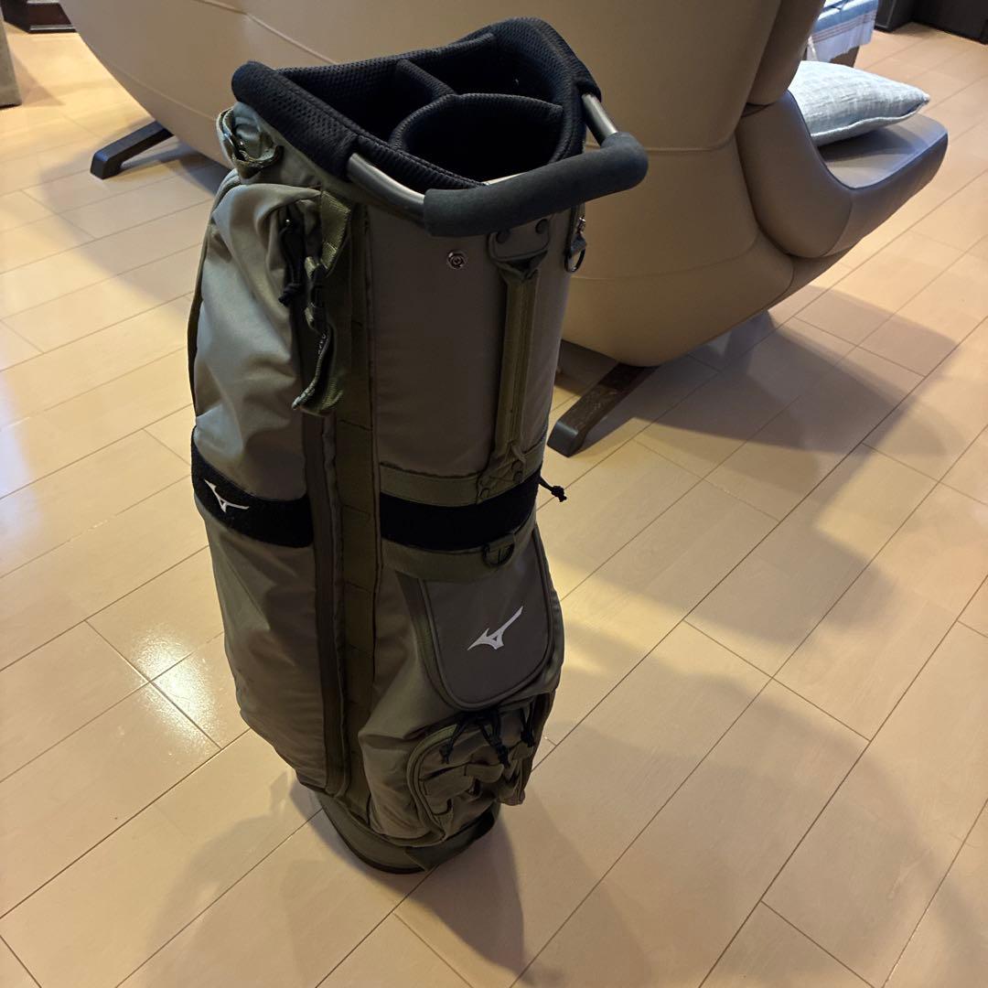 キャディバッグ ミズノ FLOTT 　垂直方向に背負えます　電車移動楽