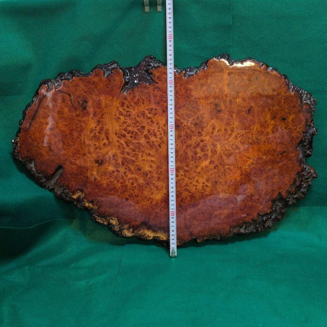 花梨 玉杢 葡萄杢 飾り台置物 約70cm x 46cm×厚み2.5cm