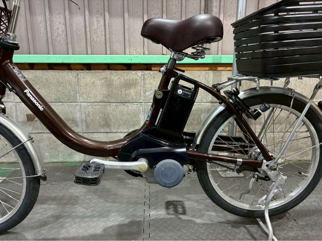 №8701 電動自転車パナソニックビビL.S 20インチ✨大容量リアバスケット✨
