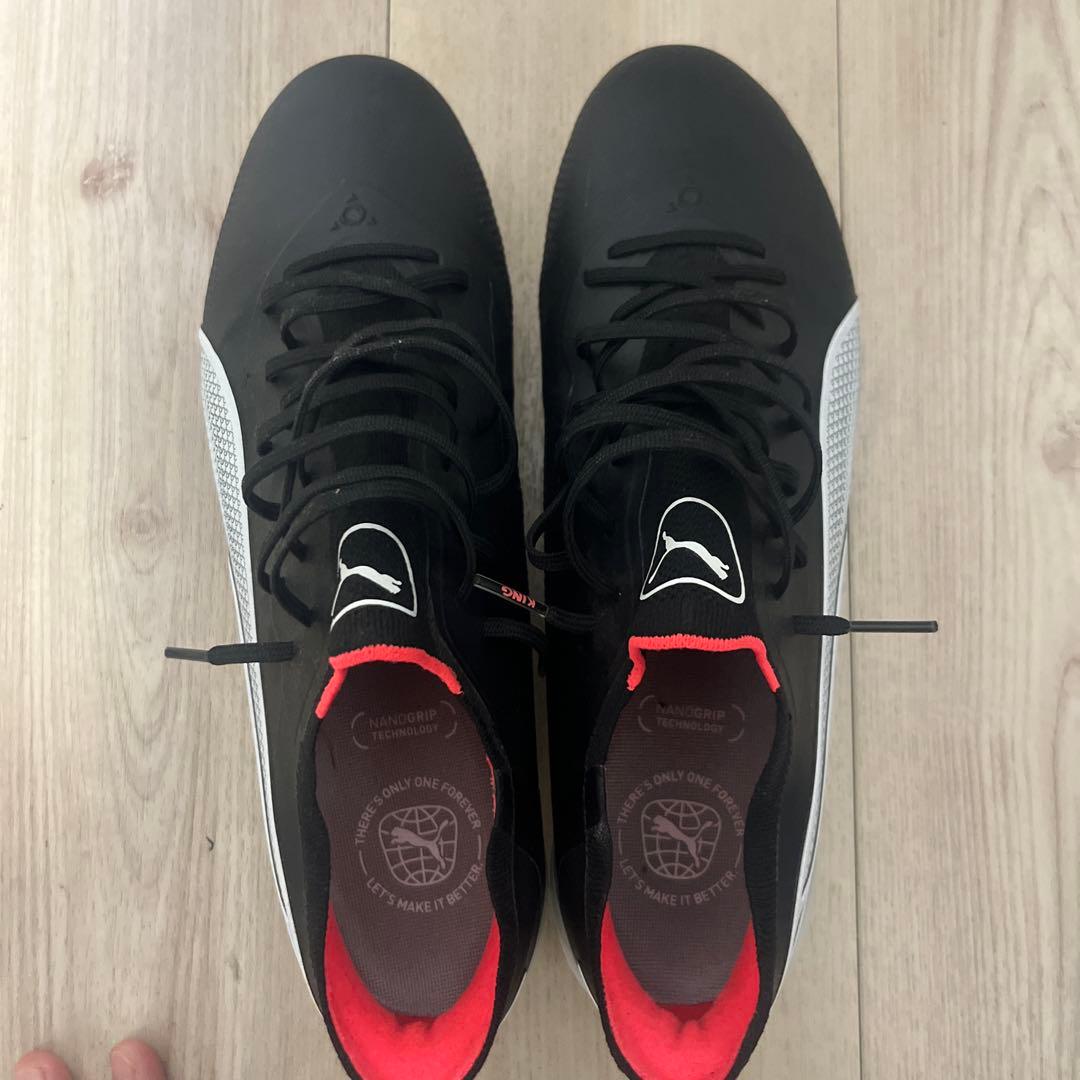 PUMA KING サッカーシューズ ブラック/ホワイト/レッド