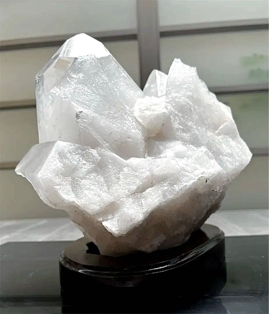 天然水晶 クラスター ヒマラヤ レイボー 専用台付 約12.6㎏ 重量級 サイズ