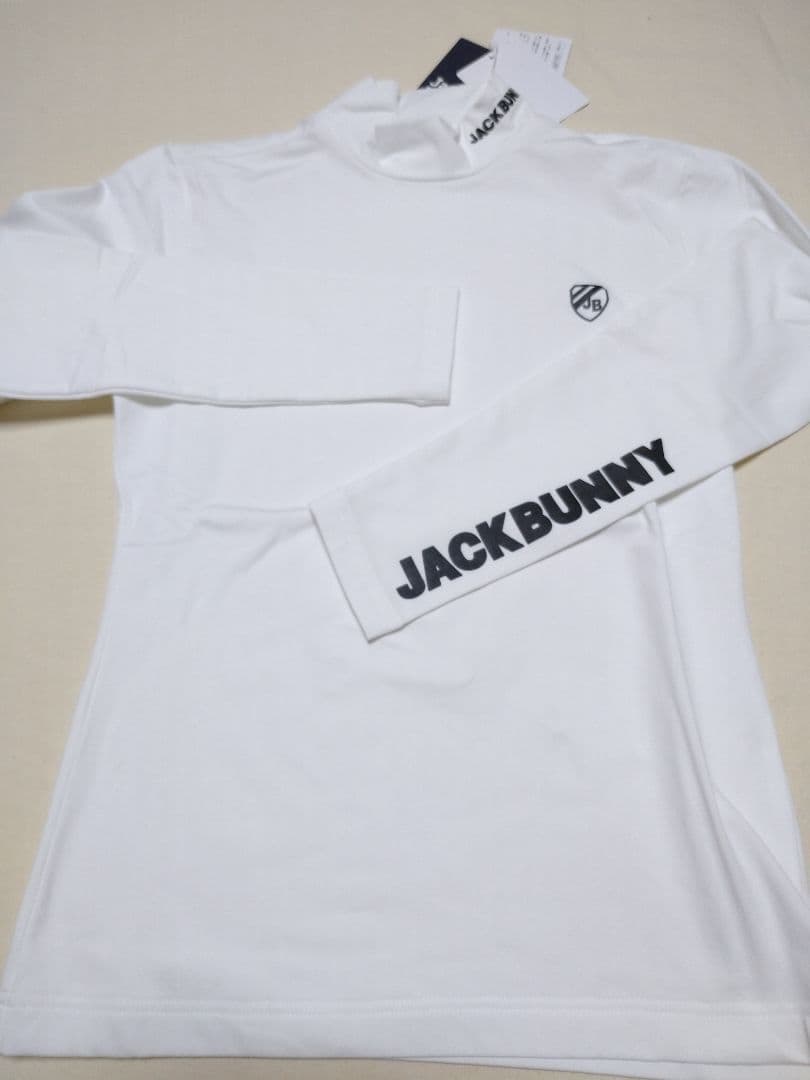 白 裏起毛ストレッチ 00サイズXS ジャックバニー ゴルフウェア 長袖