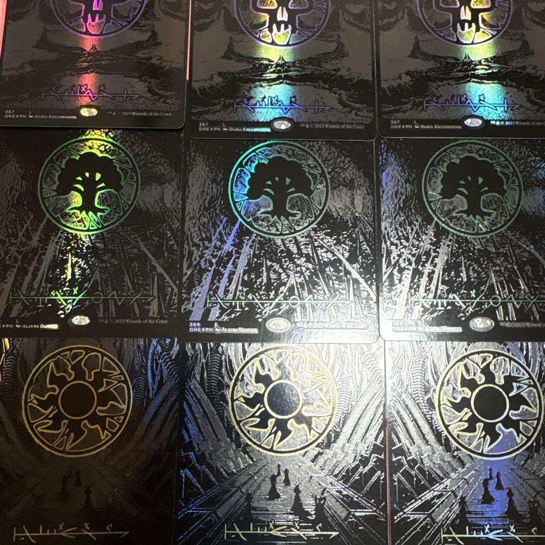 MTG ファイレクシア：完全なる統一 オイルスリックfoil 土地 30枚セット