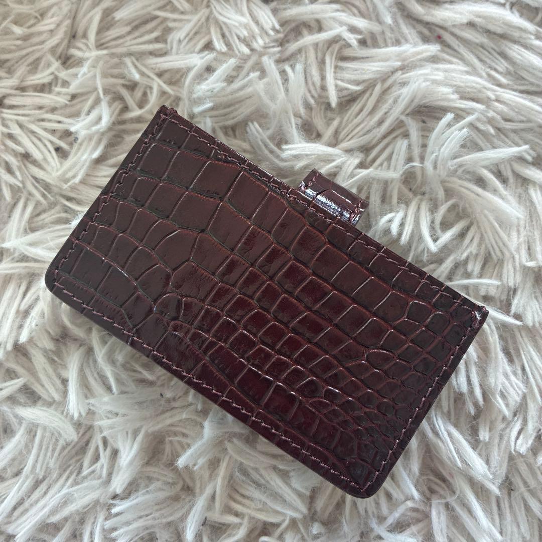 SÉZANE GINETTE カードホルダー チョコクロコ