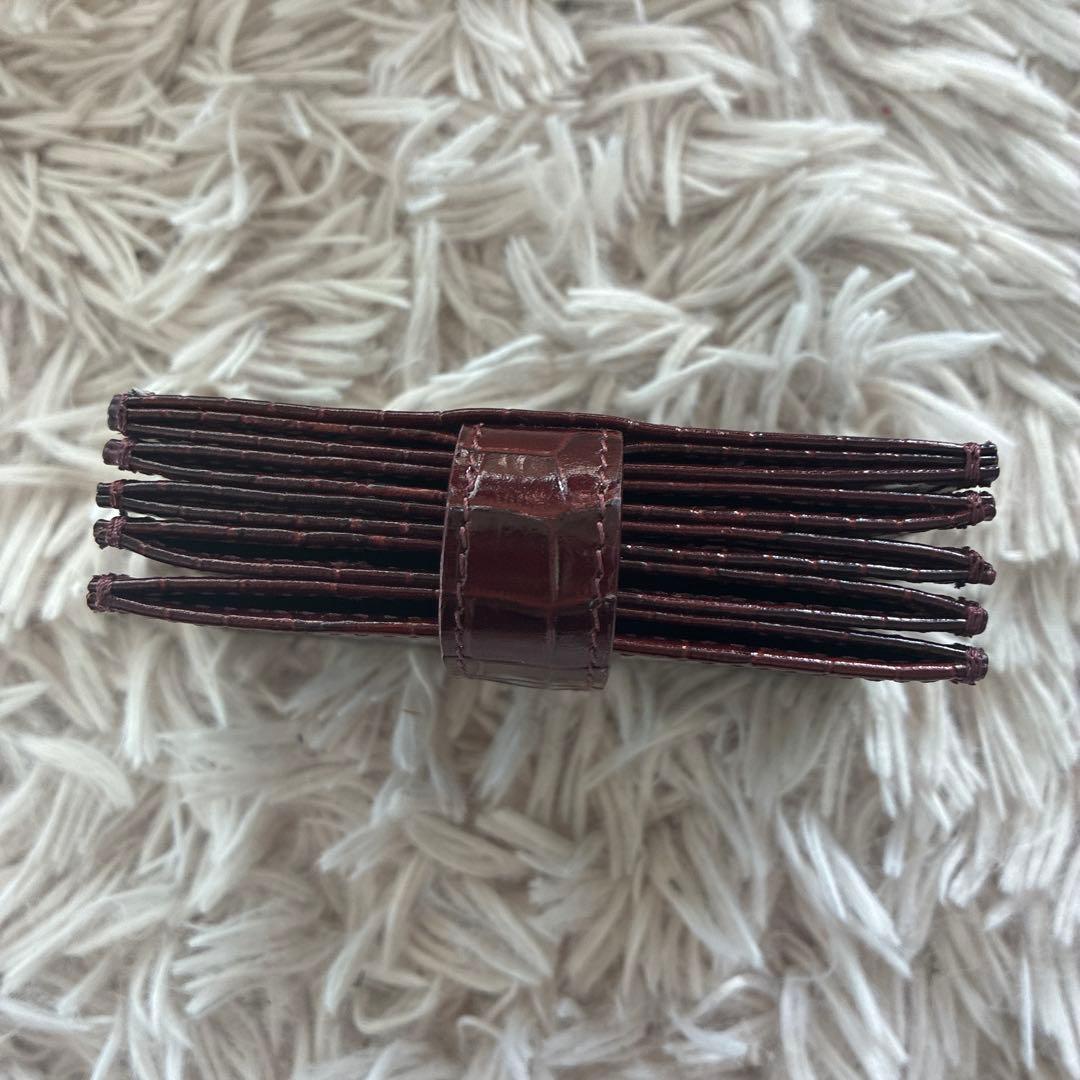 SÉZANE GINETTE カードホルダー チョコクロコ