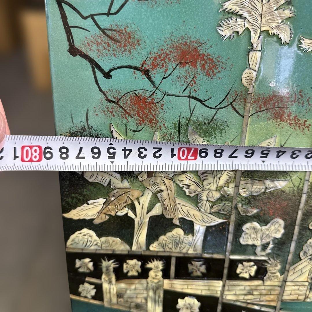 螺鈿細工，貝殻，中国，インテリア，アジア風庭園アートパネル