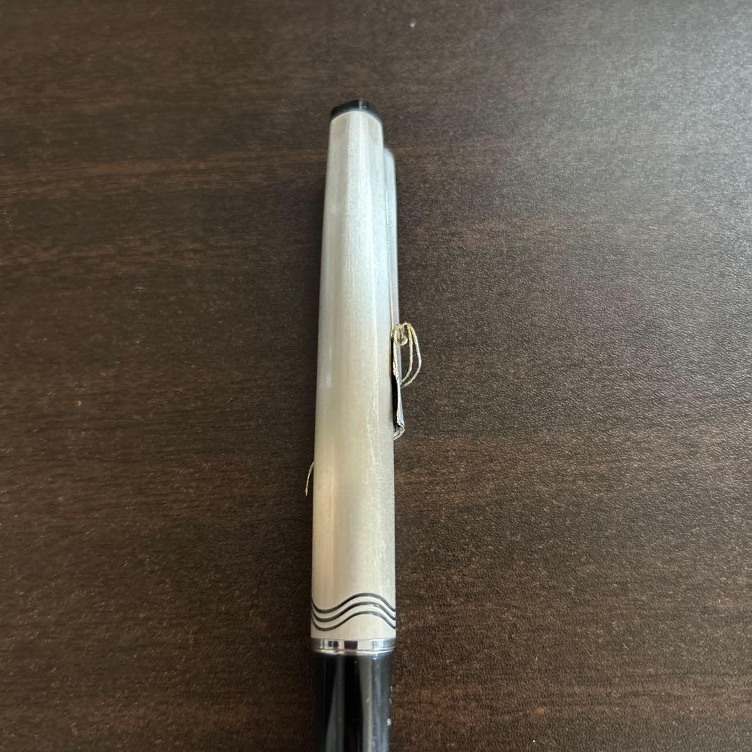 Platinum プラチナ　万年筆　ショート　ヘアライン　ビンテージ　22金
