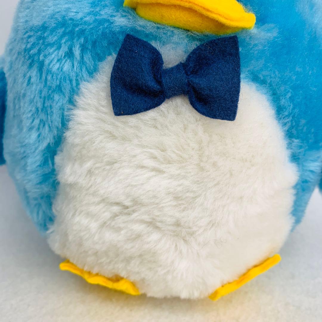 日本製　タキシードサム　ぬいぐるみ　レトロ　青　ブルー　サンリオ