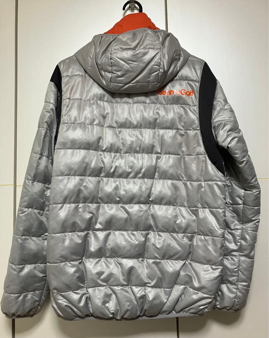 BEAMS GOLF ビームスゴルフ フード付きダウンジャケット M シルバー