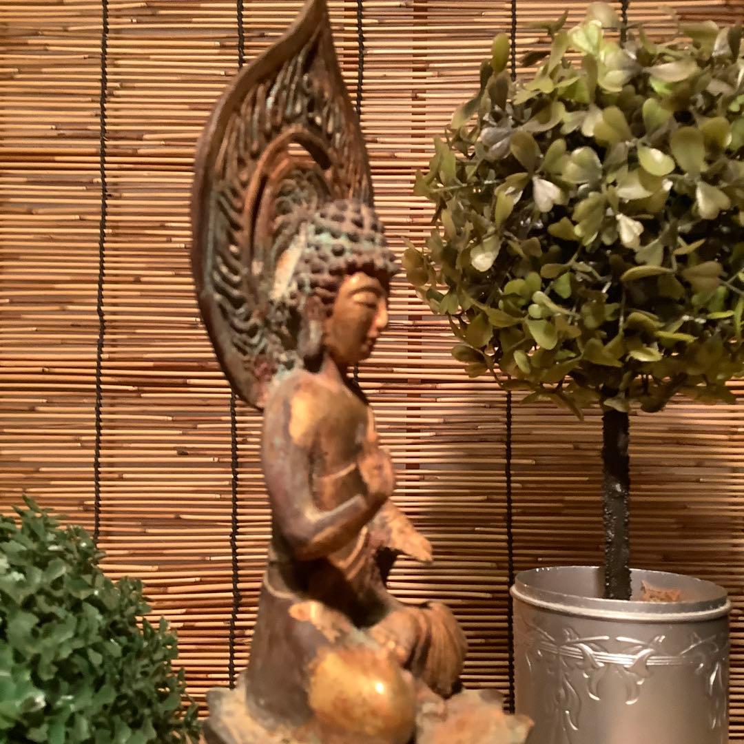 朝鮮・三国時代「秘仏・阿弥陀如来坐像」高句麗・百済・新羅・寺院仏閣・鍍金銅仏