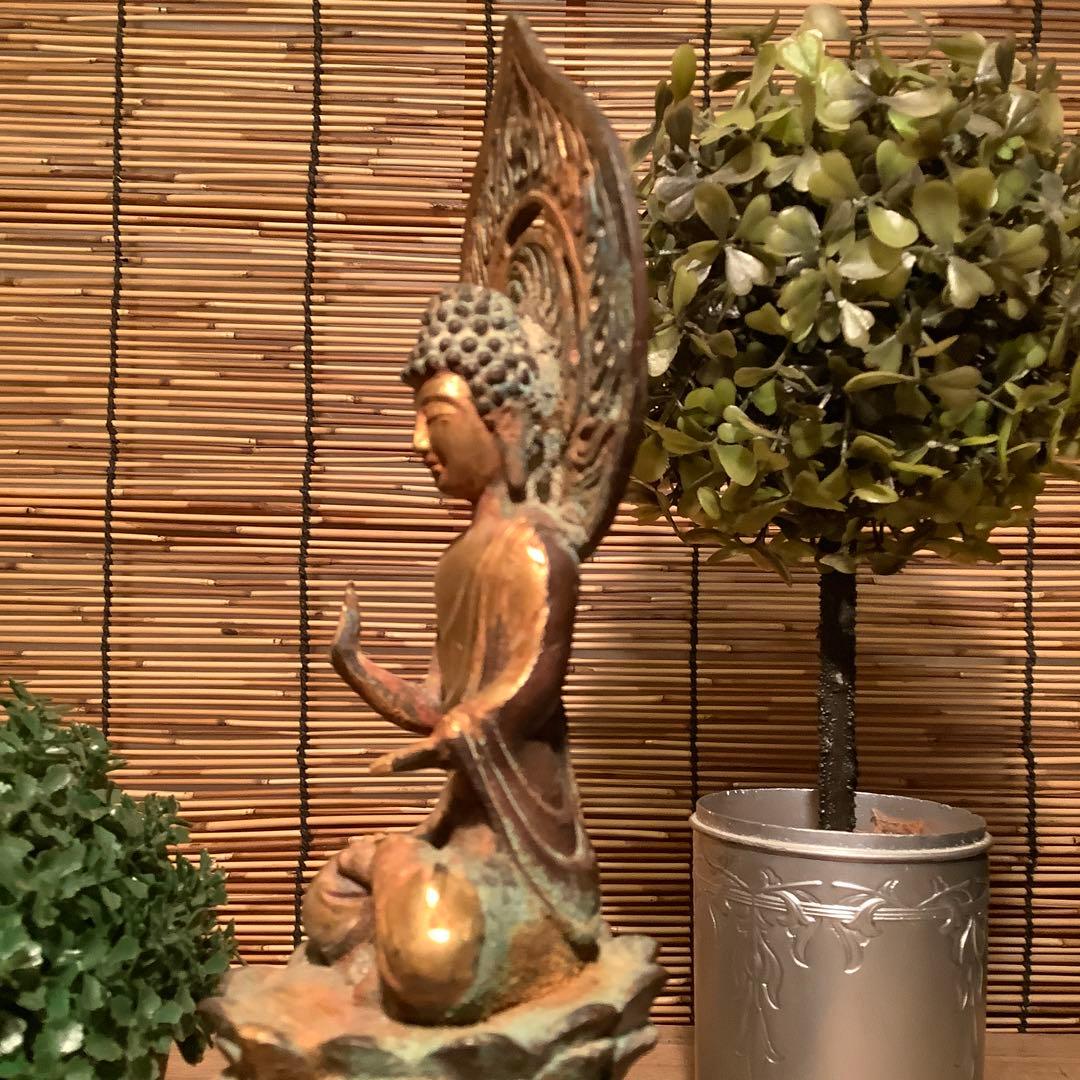 朝鮮・三国時代「秘仏・阿弥陀如来坐像」高句麗・百済・新羅・寺院仏閣・鍍金銅仏